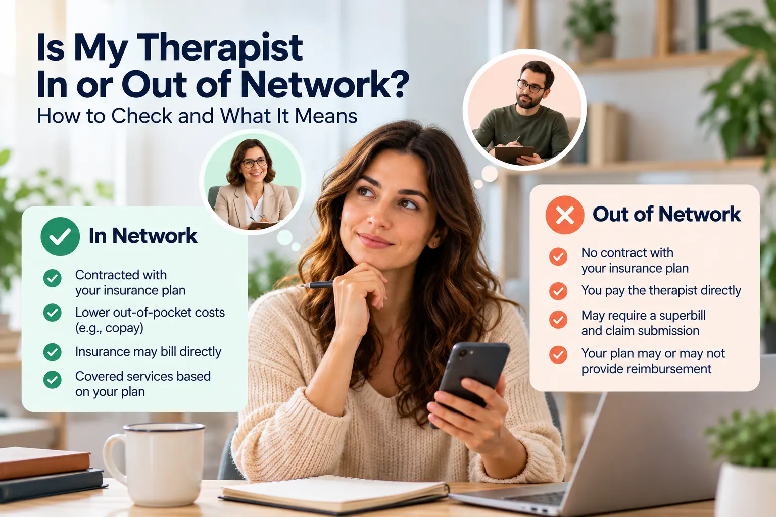 Is My Therapist In or Out of Network? How to Check and What It Means