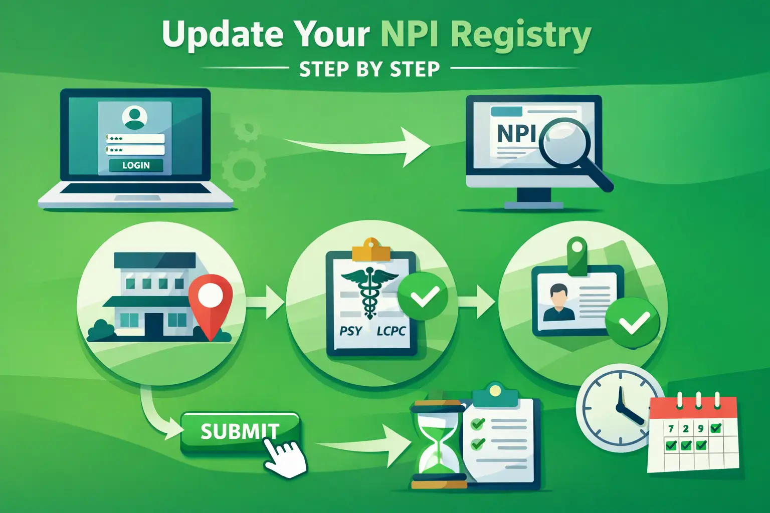 Step-by-step NPI update process