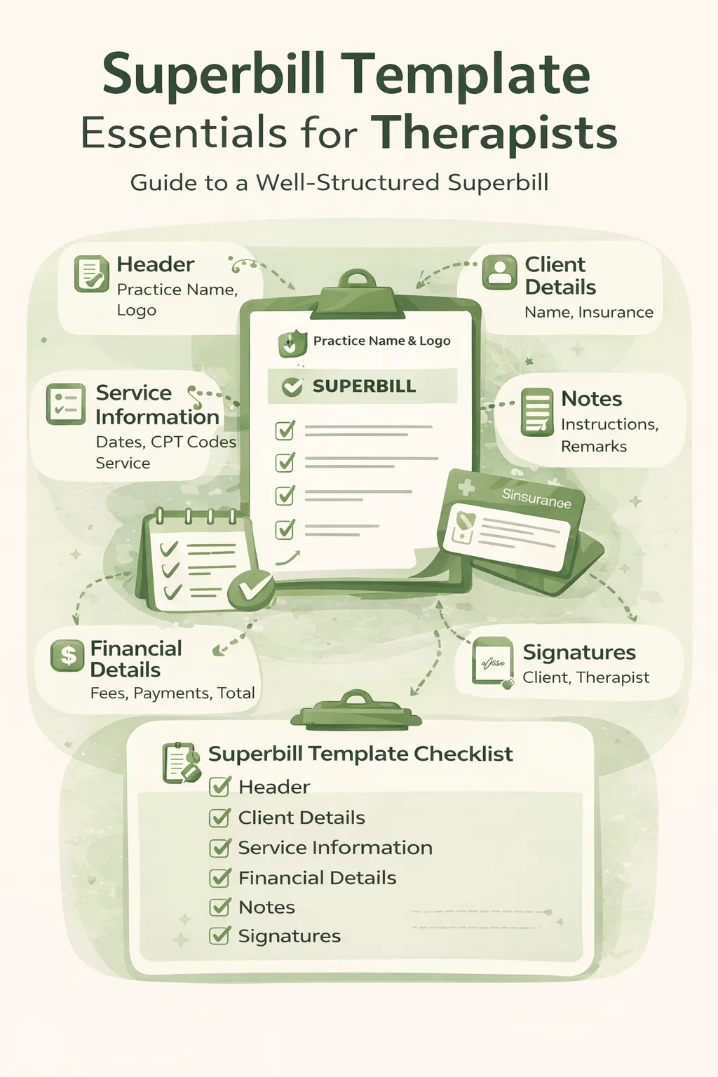 Superbill template